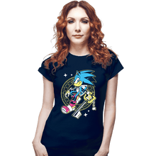 Load image into Gallery viewer, Daily_Deal_Shirts Fitted Shirts, Woman / Small / Navy Sonic Kingdom Hearts