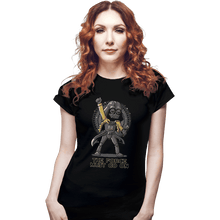 Load image into Gallery viewer, Shirts Fitted Shirts, Woman / Small / Black The Force Must Go On