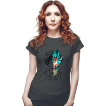 Load image into Gallery viewer, Daily_Deal_Shirts Fitted Shirts, Woman / Small / Charcoal Power 100 Full Cowl