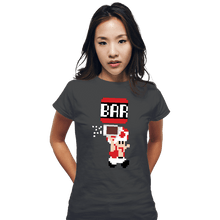 Load image into Gallery viewer, Shirts Fitted Shirts, Woman / Small / Charcoal To The Bar, Toad!