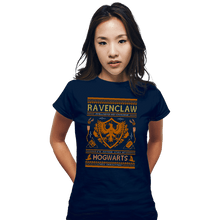 Load image into Gallery viewer, Shirts Fitted Shirts, Woman / Small / Navy Ravenclaw Sweater