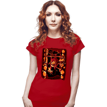 Load image into Gallery viewer, Daily_Deal_Shirts Fitted Shirts, Woman / Small / Red Reach The Palace
