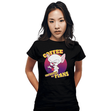 Load image into Gallery viewer, Shirts Fitted Shirts, Woman / Small / Black Coffee Improves My Plans