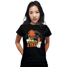 Load image into Gallery viewer, Shirts Fitted Shirts, Woman / Small / Black Caught In A Trap