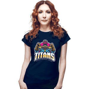Shirts Fitted Shirts, Woman / Small / Navy Titans INL