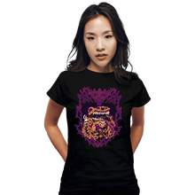 Load image into Gallery viewer, Shirts Fitted Shirts, Woman / Small / Black Mimic Warning