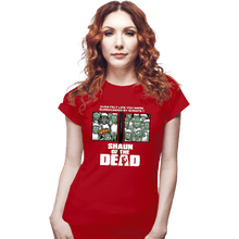 Load image into Gallery viewer, Shirts Fitted Shirts, Woman / Small / Red Sheep Of The Dead