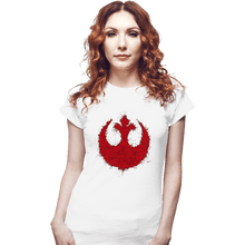 Load image into Gallery viewer, Shirts Fitted Shirts, Woman / Small / White Rebels