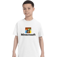 Load image into Gallery viewer, Shirts T-Shirts, Youth / XS / White Minecrosoft
