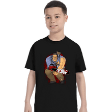 Load image into Gallery viewer, Daily_Deal_Shirts T-Shirts, Youth / XS / Black The Chainsaw Knight