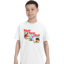 Load image into Gallery viewer, Shirts T-Shirts, Youth / XS / White Stop Swop 'N' Roll