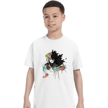 Load image into Gallery viewer, Secret_Shirts T-Shirts, Youth / XS / White Howl Watercolors