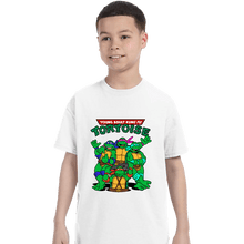 Load image into Gallery viewer, Secret_Shirts T-Shirts, Youth / XS / White Kung Fu Tortoise