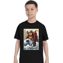 Load image into Gallery viewer, Daily_Deal_Shirts T-Shirts, Youth / XS / Black Heavyarms Wave