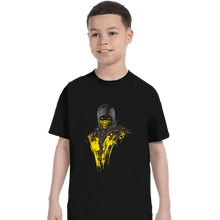 Load image into Gallery viewer, Shirts T-Shirts, Youth / XS / Black Mortal Fire