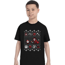 Load image into Gallery viewer, Shirts T-Shirts, Youth / XS / Black Santa Of The Yolk Folk