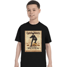Load image into Gallery viewer, Daily_Deal_Shirts T-Shirts, Youth / XS / Black Captain Roberts Spiced Rum