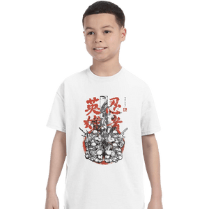 Shirts T-Shirts, Youth / XS / White Half-Shell Ninjas