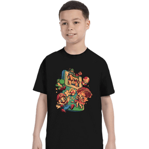 Daily_Deal_Shirts T-Shirts, Youth / XS / Black Plumber Game