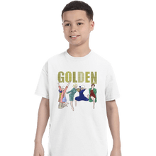Load image into Gallery viewer, Daily_Deal_Shirts T-Shirts, Youth / XS / White Golden