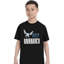 Load image into Gallery viewer, Sold_Out_Shirts T-Shirts, Youth / XS / Black Hey Shut Up!