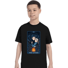 Load image into Gallery viewer, Daily_Deal_Shirts T-Shirts, Youth / XS / Black Tarot Ghibli The Lovers