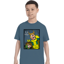 Load image into Gallery viewer, Shirts T-Shirts, Youth / XS / Indigo Blue Kid And Classic
