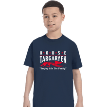 Load image into Gallery viewer, Daily_Deal_Shirts T-Shirts, Youth / XS / Navy House Targaryen