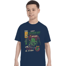 Load image into Gallery viewer, Shirts T-Shirts, Youth / Small / Navy Cathulhu