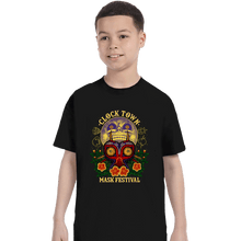 Load image into Gallery viewer, Daily_Deal_Shirts T-Shirts, Youth / XS / Black Clock Town Mask Festival