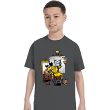 Load image into Gallery viewer, Daily_Deal_Shirts T-Shirts, Youth / XS / Charcoal Snikt Portriat