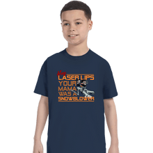 Load image into Gallery viewer, Daily_Deal_Shirts T-Shirts, Youth / XS / Navy Hey Laser Lips!