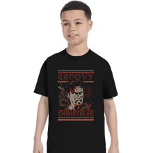 Load image into Gallery viewer, Daily_Deal_Shirts T-Shirts, Youth / XS / Black Groovy Christmas