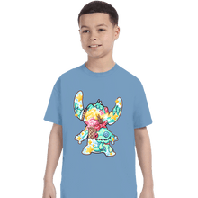 Load image into Gallery viewer, Shirts T-Shirts, Youth / XS / Powder Blue Magical Silhouettes - Stitch