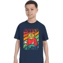 Load image into Gallery viewer, Daily_Deal_Shirts T-Shirts, Youth / XS / Navy Guess I'll Roll A 1