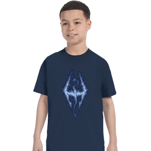 Shirts T-Shirts, Youth / XS / Navy Fus Ro Dah Blue