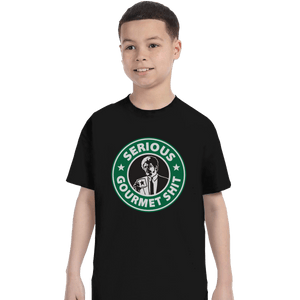 Shirts T-Shirts, Youth / XL / Black Serious Gourmet Coffee
