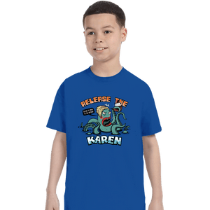 Shirts T-Shirts, Youth / XS / Royal Blue Release The Karen
