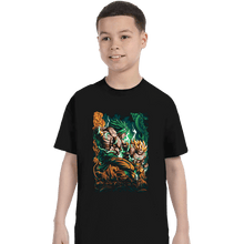 Load image into Gallery viewer, Daily_Deal_Shirts T-Shirts, Youth / XS / Black Saiyan Fight