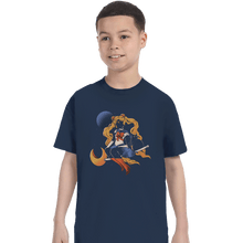 Load image into Gallery viewer, Daily_Deal_Shirts T-Shirts, Youth / XS / Navy Cosmic Sailor