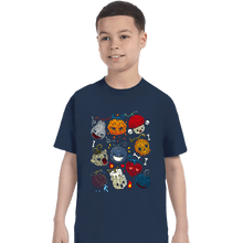 Load image into Gallery viewer, Daily_Deal_Shirts T-Shirts, Youth / XS / Navy Halloween Fruit