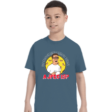 Load image into Gallery viewer, Daily_Deal_Shirts T-Shirts, Youth / XS / Indigo Blue JPEG Hank