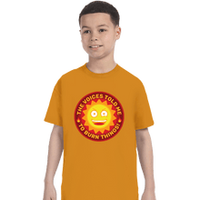 Load image into Gallery viewer, Secret_Shirts T-Shirts, Youth / XS / Gold Burn Things!