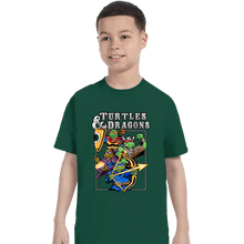 Load image into Gallery viewer, Daily_Deal_Shirts T-Shirts, Youth / XS / Forest Turtles & Dragons