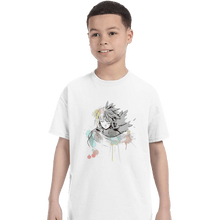 Load image into Gallery viewer, Secret_Shirts T-Shirts, Youth / XS / White Watercolor Howl