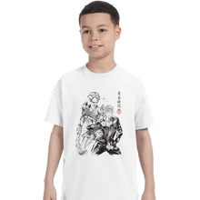 Load image into Gallery viewer, Shirts T-Shirts, Youth / XL / White Gold Experience Sumi-e