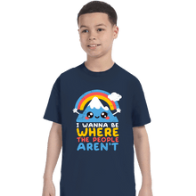 Load image into Gallery viewer, Daily_Deal_Shirts T-Shirts, Youth / XS / Navy Where The People Aren't