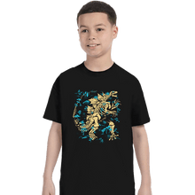Load image into Gallery viewer, Daily_Deal_Shirts T-Shirts, Youth / XS / Black Kaiju Fossils
