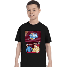 Load image into Gallery viewer, Secret_Shirts T-Shirts, Youth / XS / Black Falling Princess