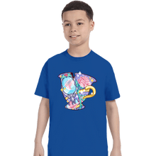 Load image into Gallery viewer, Shirts T-Shirts, Youth / XS / Royal Blue Magical Silhouettes - Chip